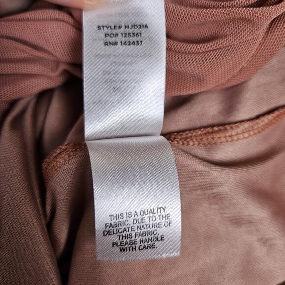 Lulus Revel Romance Formal Dress Size S Off Shoulder Rose Long Maxi Ruched Mesh - Picture 15 of 16